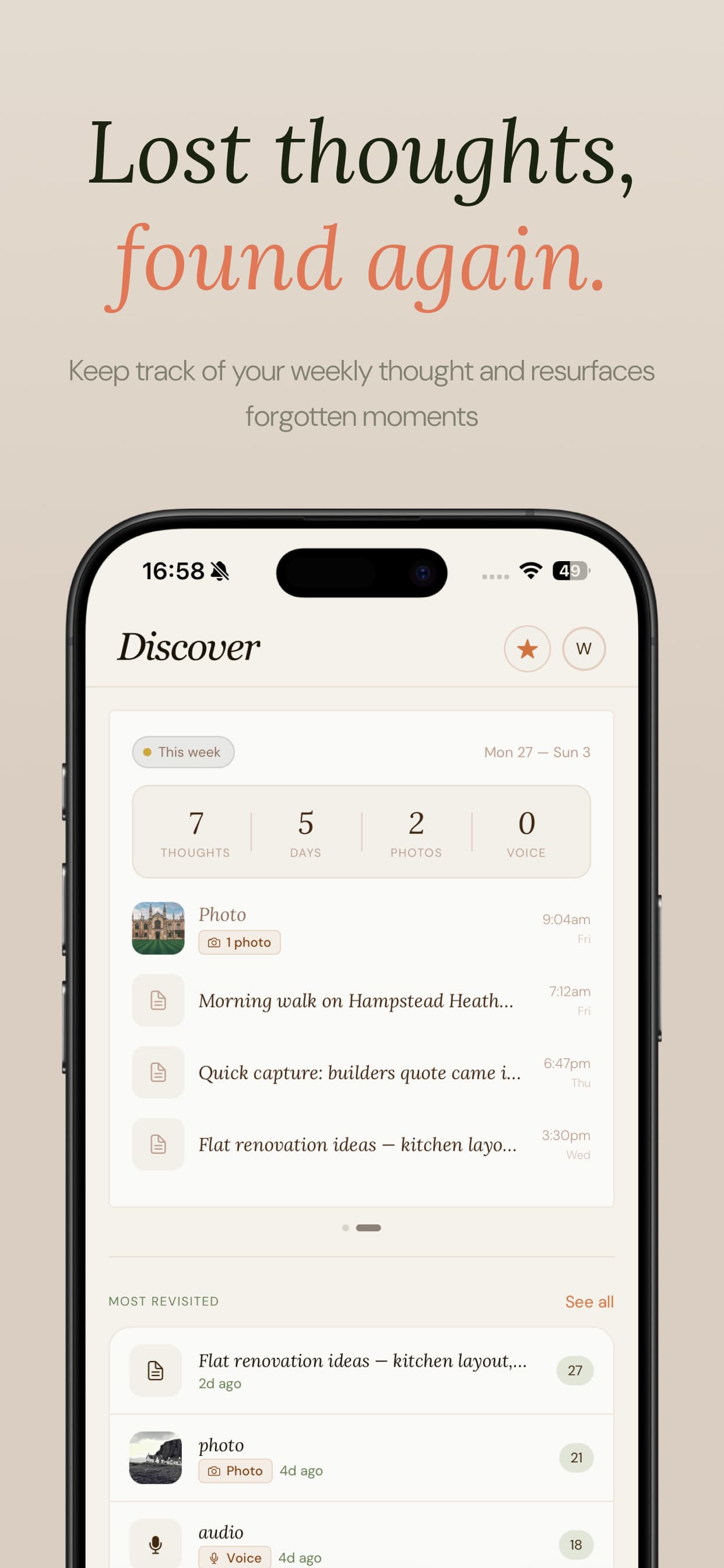 Fleeting — discover view