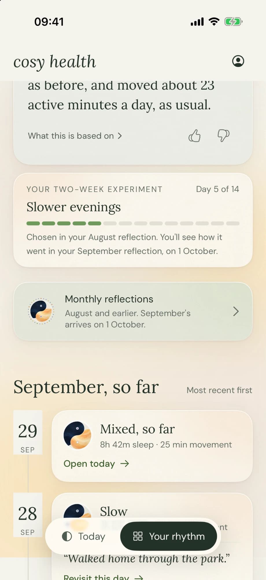 Kilter — the month so far