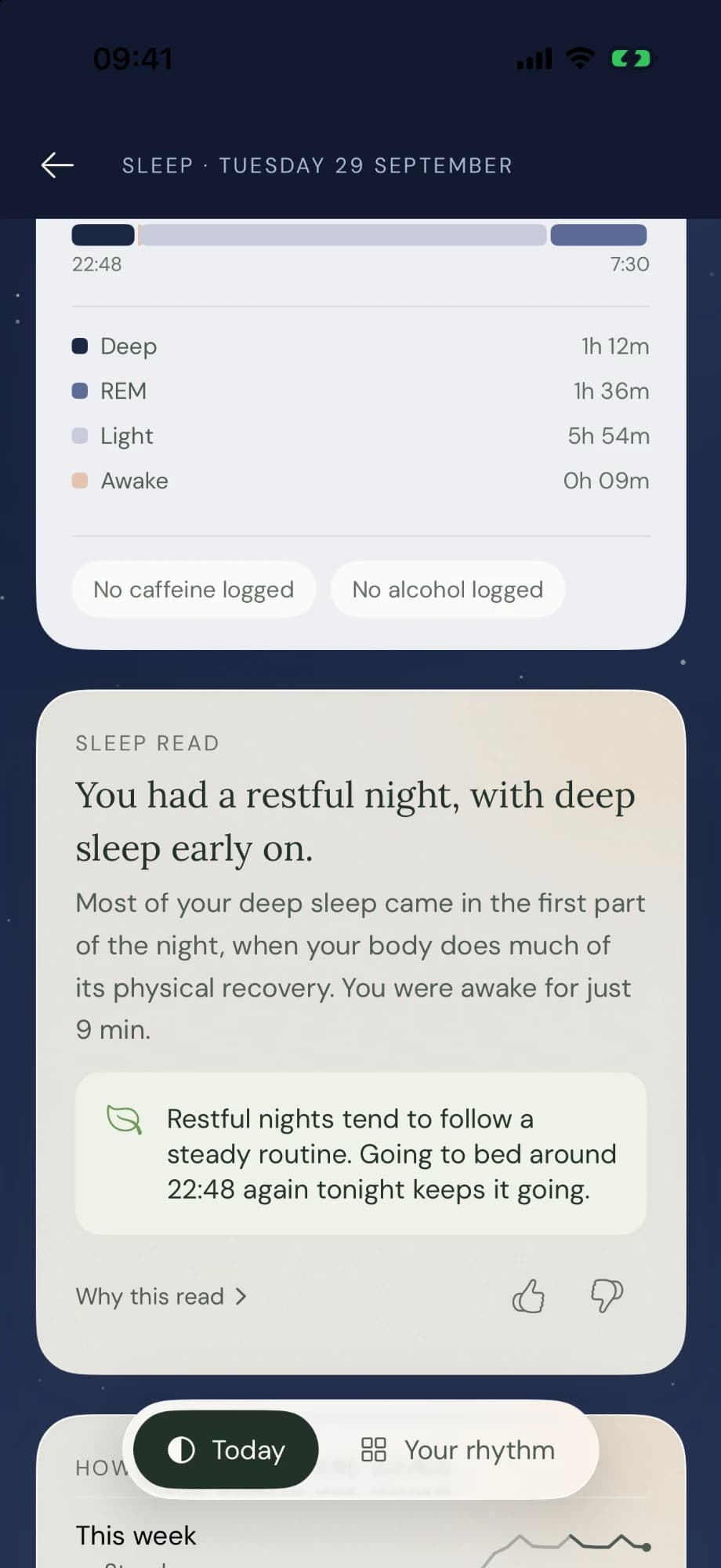 Kilter — the sleep read